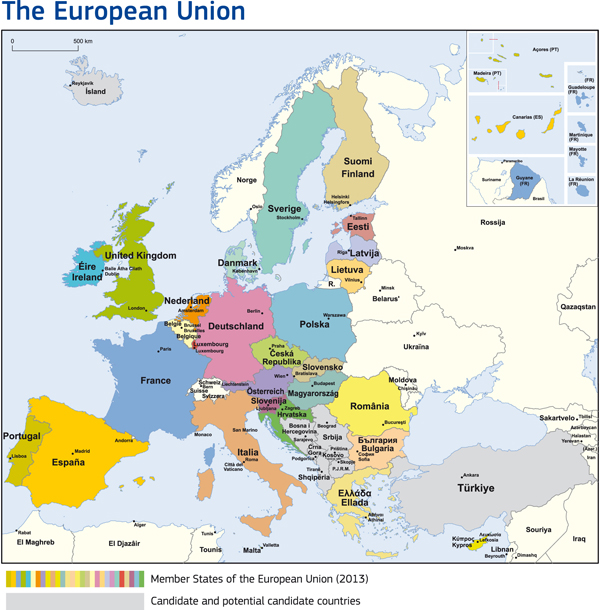 Οι αλλεπάλληλες διευρύνσεις της ΕΟΚ/ΕΕ:  Από την Ευρώπη των έξι στην Ευρώπη των εικοσιοχτώ